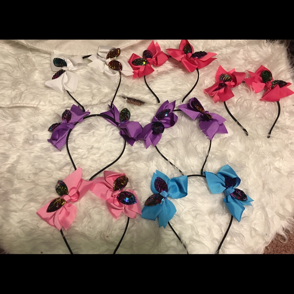 Hair bow headbands